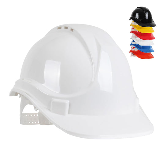 Blackrock White Hard Hat (6-Point Adjustable)