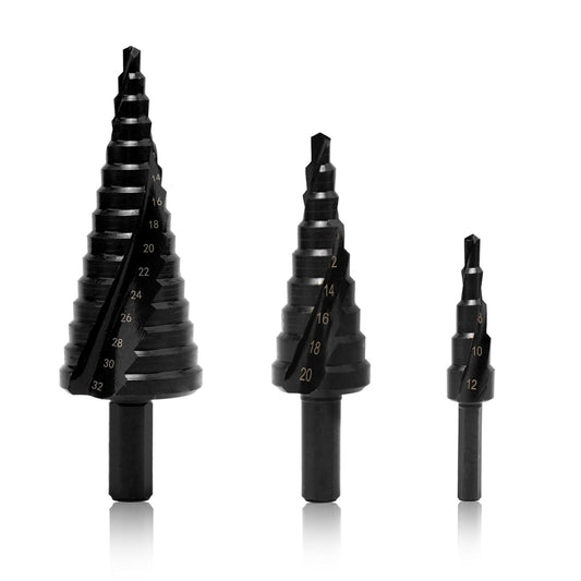 Cone Cutter Set for Combi Drill, 4ml - 32ml (3 Pieces)