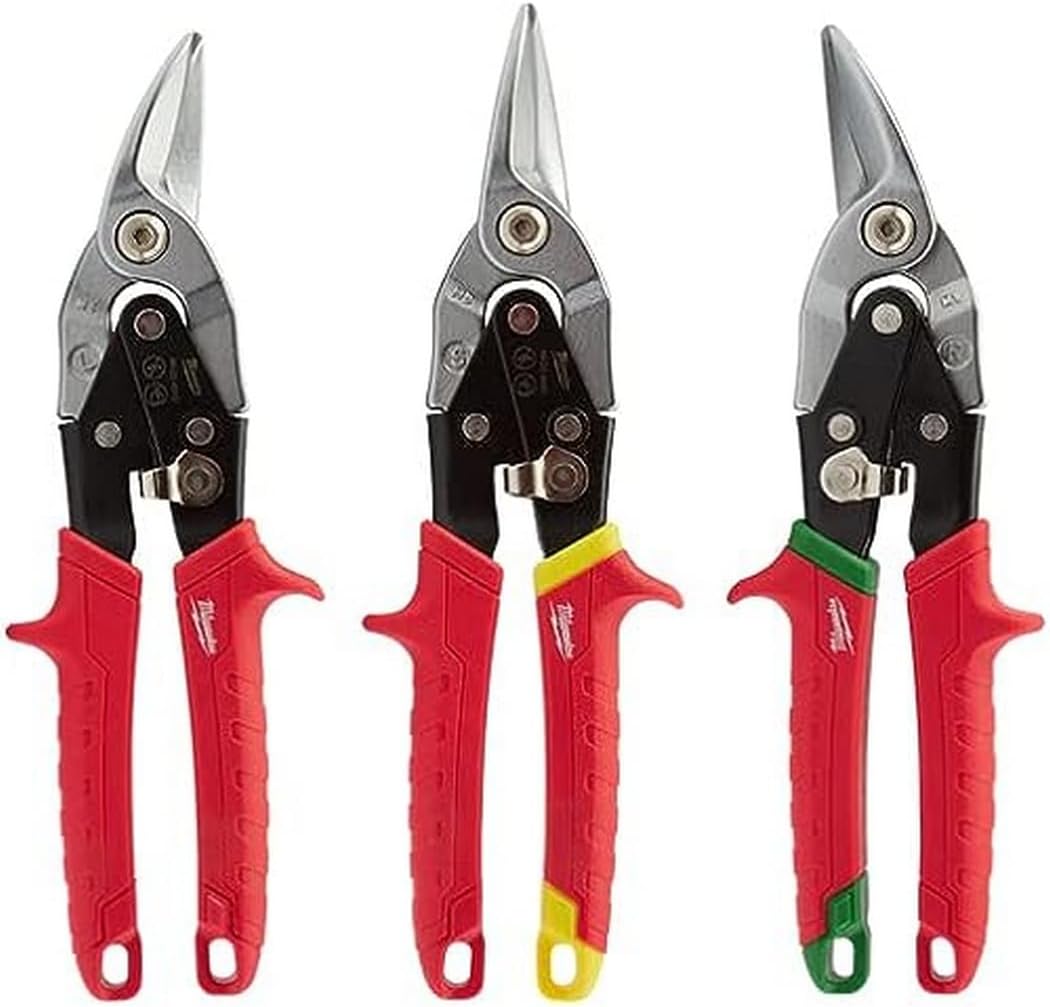 Milwaukee Tin Snips Set (3 Pieces)