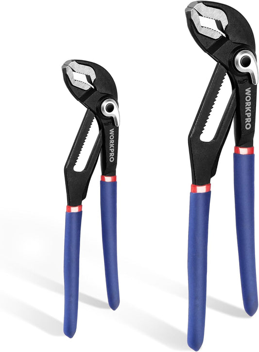 WORKPRO Adjustable Pliers, 200mm and 250mm (2 Pieces)