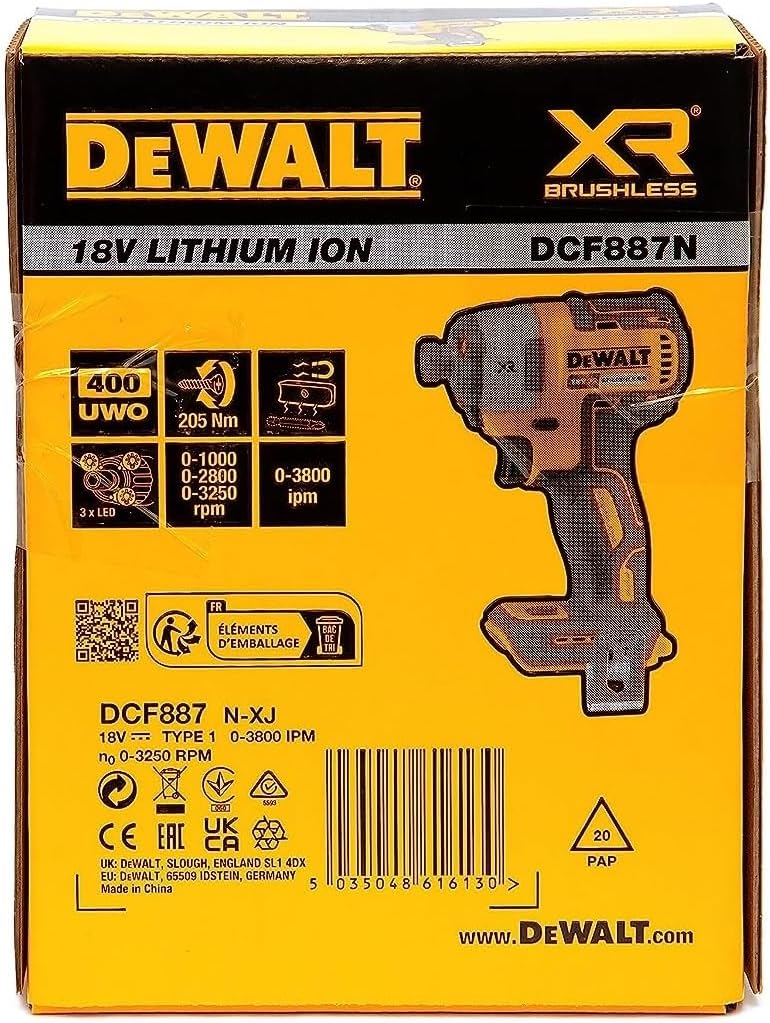 DEWALT XR 18V 3 Speed Impact Driver (Bare Unit)