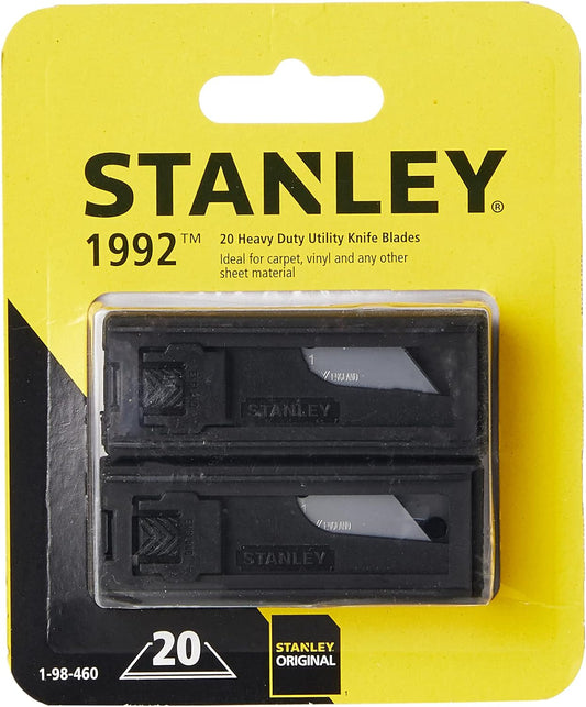 Stanley Heavy Duty Knife Blades with Dispensers (2 x 10 Packs)