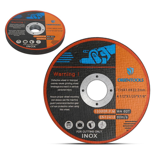 ORIENTOOLS Metal Cutting Discs (10 Discs) 115mm x 1mm