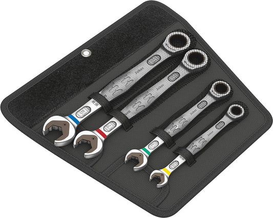 Joker Combination Ratchet Spanner Set, Metric, 4Pc, (10mm, 13mm, 17mm,19mm)